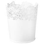 SAMVERKA
Plant pot, white, 9 cm (3 ½ ")